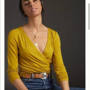 ANTHROPOLOGIE ALLY RUCHED TOP